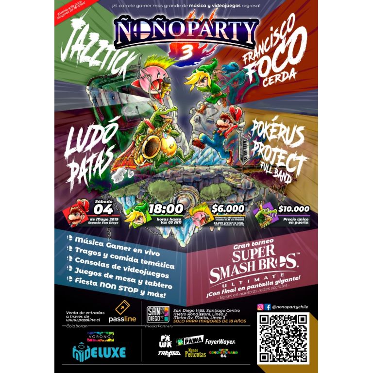 Se viene la oo Party 3: La fiesta con temtica gamer con msica de videojuegos