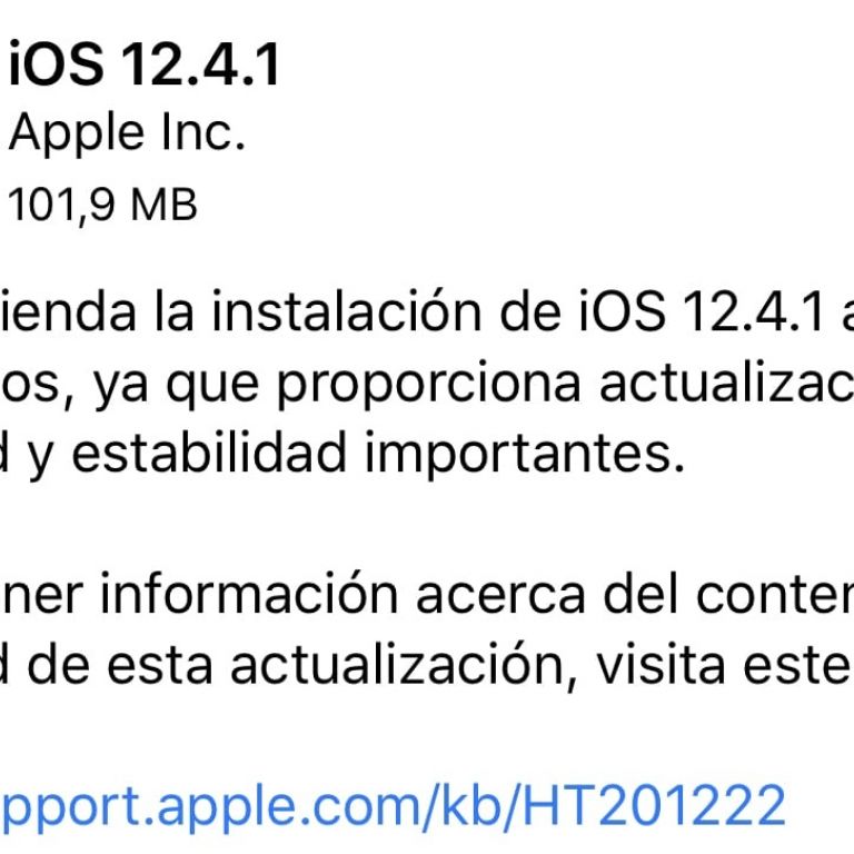 Apple lanza iOS 12.4.1 para eliminar el jailbreak de sus dispositivos
