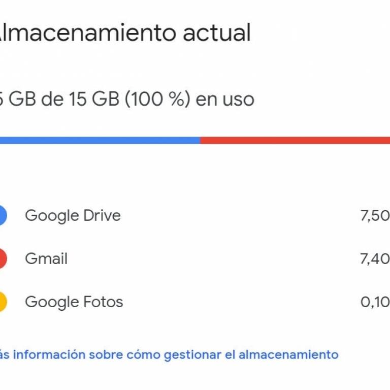 Gmail permite gestionar mejor el espacio de almacenamiento