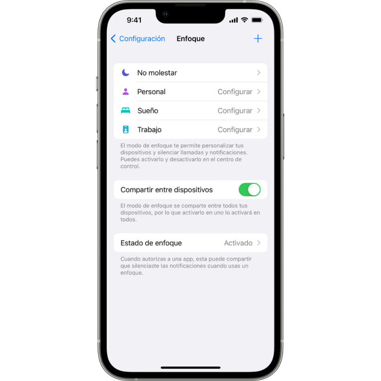 "Controla tus notificaciones: Cómo usar las opciones de Focus en tu iPhone"