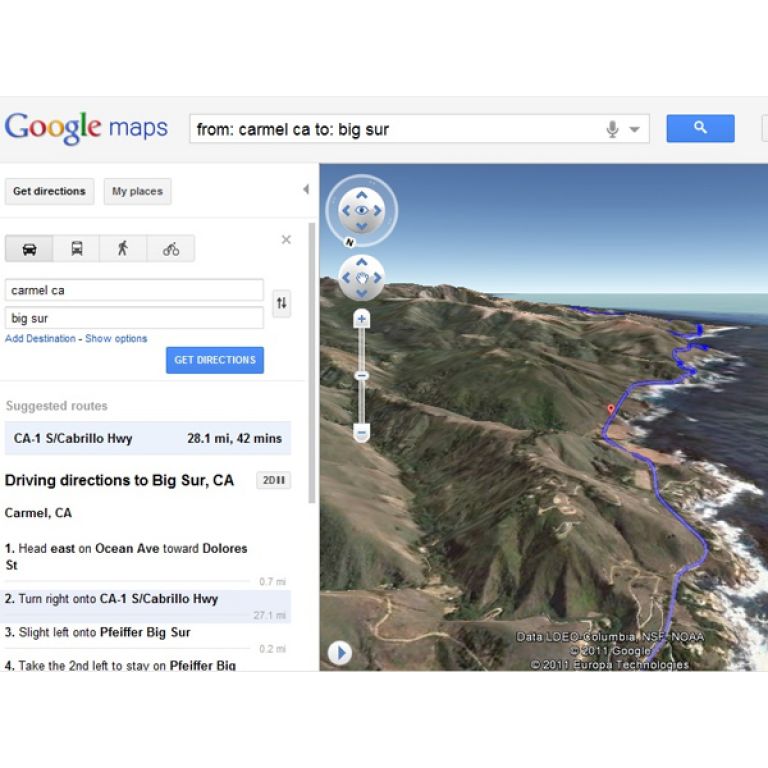 Google Maps lanza una nueva manera de ver recorridos en el sitio