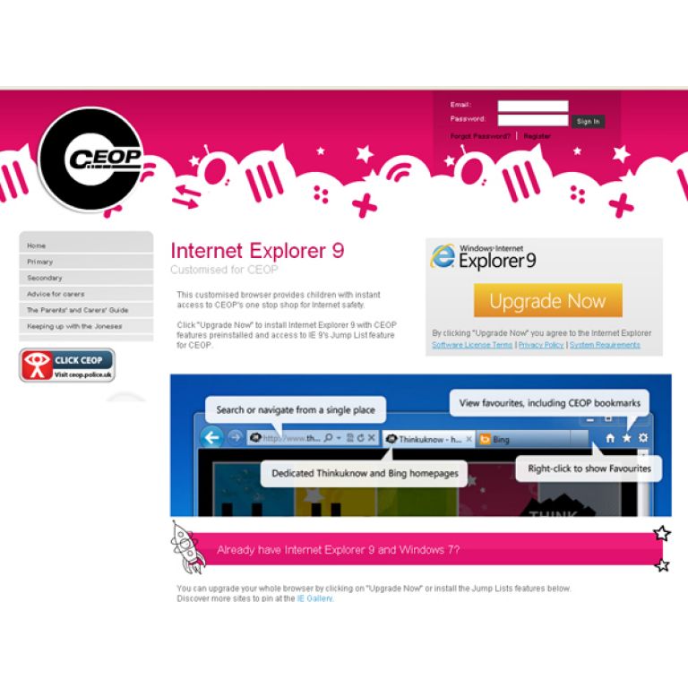 Microsoft lanz Internet Explorer 9 para nios.