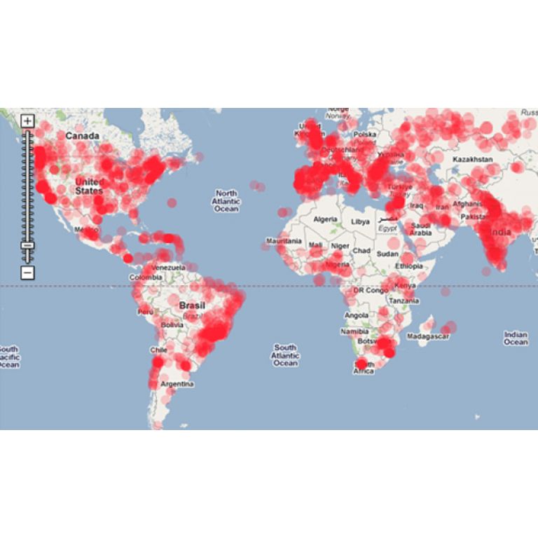 Google muestra las zonas del mundo que envan ms spam