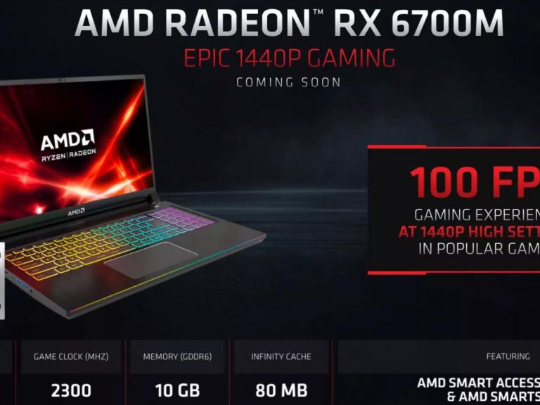 AMD Radeon RX 6000M está aquí: una GPU para laptops potente como de escritorio