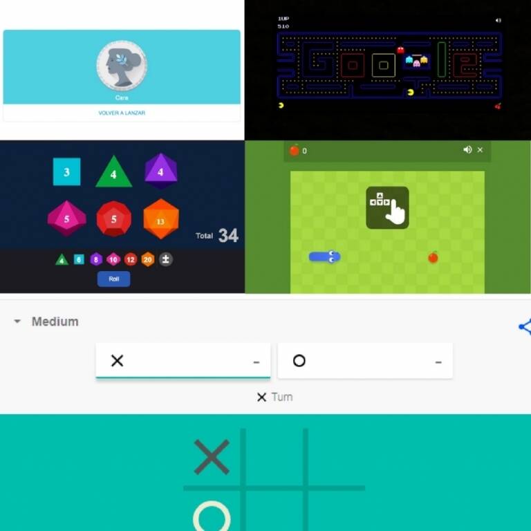Como jugar Pac-Man, Snake, Tres en Lnea y ms desde el buscador de Google